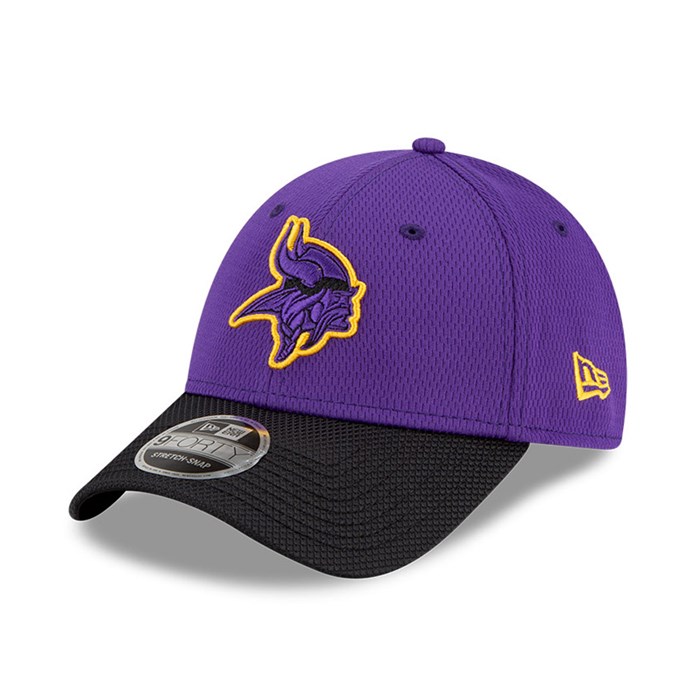 Minnesota Vikings NFL Sideline Road 9FORTY Stretch Snap Lippis Violetit - New Era Lippikset Verkossa FI-384076